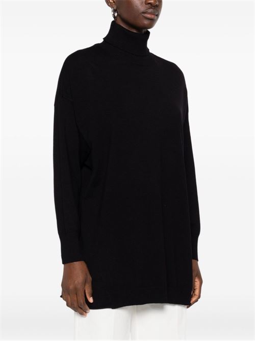 Maglione donna a collo alto nero EMME Marella | TRENTO011